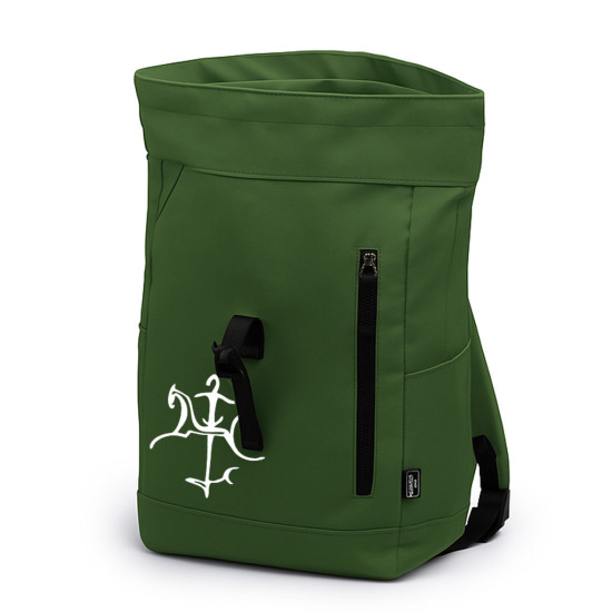 Dark green backpack Styling PK4049 - Accessories for men Dark green backpack Styling PK4049