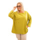 Women's blouse in mustard colour Margo 34183 - For women Women's blouse in mustard colour Margo PLUS size for women