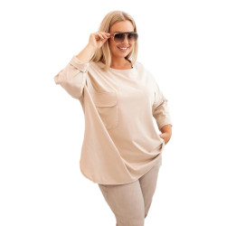 Women's light brown blouse Margo