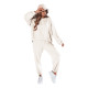 Women's white tracksuit tracksuit