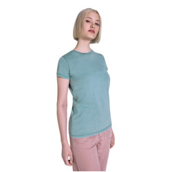 Moteriški žalios spalvos marškinėliai FIYI