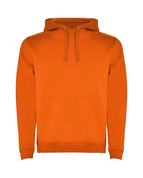 Oranžinis džemperis su gobtuvu Urban