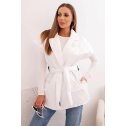 Moteriška baltos spalvos liemenė Dion