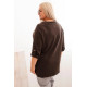 Women's brown blouse Tera PLUS size for women