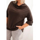 Women's brown blouse Tera PLUS size for women