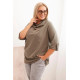 Women's khaki blouse Tera PLUS size for women