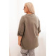 Women's khaki blouse Tera PLUS size for women