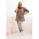 Women's khaki blouse Tera PLUS size for women