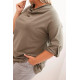 Women's khaki blouse Tera PLUS size for women