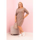 Women's brown dress Lena PLUS size for women