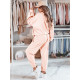 Women's pink tracksuit tracksuit Women's suits