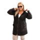 Women's black hooded jumper Alvor