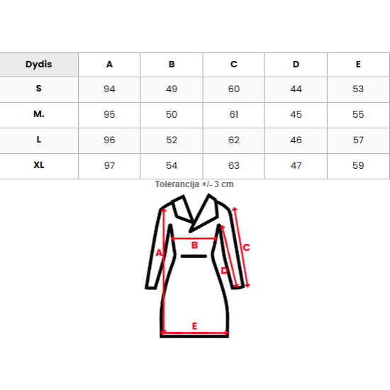 Moteriškas juodos spalvos paltas Classy Moteriškos striukės