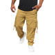 Men's wide brown trousers Erven O/E9838H - For men Men's wide brown trousers Erven Trousers
