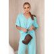 Women's blue set Folk Women's suits