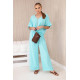 Women's blue set Folk Women's suits