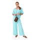 Women's blue set Folk Women's suits