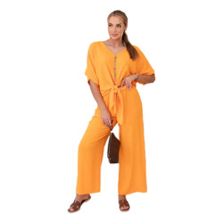 Moteriškas oranžinis komplektas Folk Moteriškas oranžinis komplektas Folk