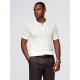 Vyriška baltos spalvos polo marškinėliai Elegant V1 OM-POSS-0158 - Marškinėliai Vyriška baltos spalvos polo marškinėliai Elegant POLO marškinėliai
