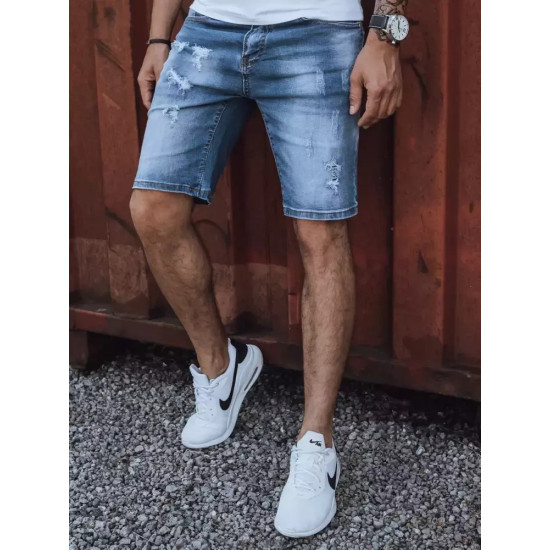 Męskie niebieskie spodenki jeansowe Zero Szorty | Mosty