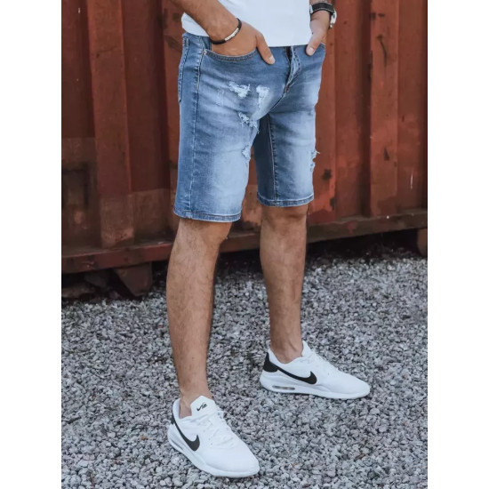 Męskie niebieskie spodenki jeansowe Zero Szorty | Mosty