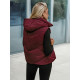 Women's burgundy waistcoat Gusti Women's waistcoats