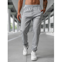 Vyriškos šviesiai pilkos laisvalaikio kelnės Amestin