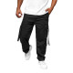 Men's wide black trousers Erven