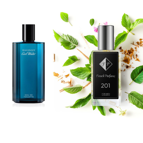 No201 smaržu iedvesma Davidoff - Cool Water Edt 33 ml FP Vīrieši French Perfumes