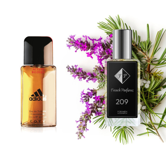 No209 smaržas, ko iedvesmojis Adidas - Active Bodies 60 ml EDP FP Vīrieši French Perfumes