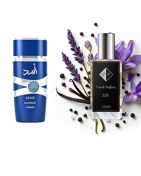 Nr328 kvepalai įkvėpti Lattafa Asad Zanzibar 33 ml 