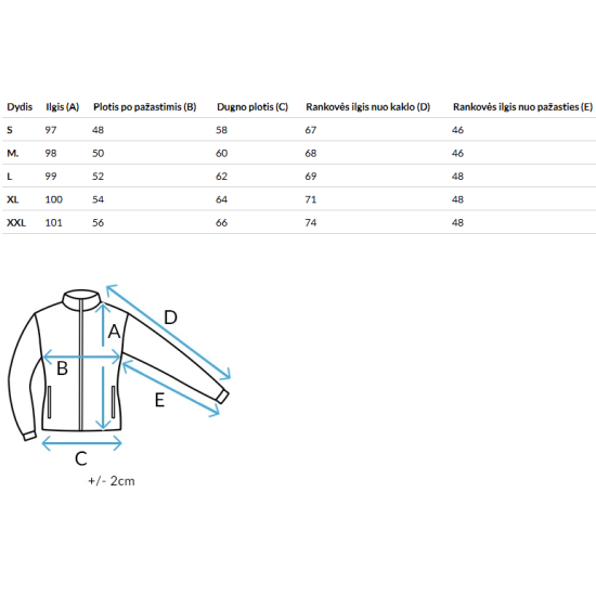 Ruda ilga moteriška striukė Juste