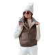 Waistcoat light brown Debor
