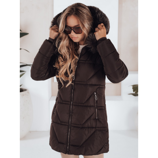 Moteriška dygsniuota ruda striukė Venit Moteriškos striukės