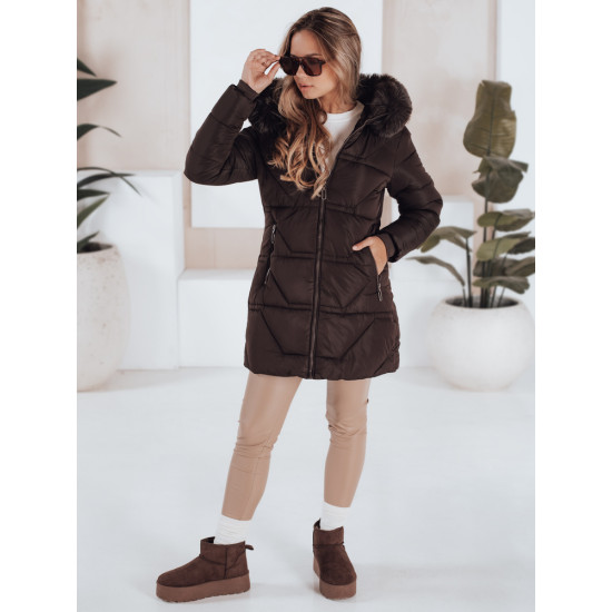 Moteriška dygsniuota ruda striukė Venit Moteriškos striukės