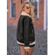 Moteriška juoda žieminė striukė Rose Moteriškos striukės