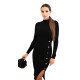 Moteriška juodos spalvos suknelė Berna Suknelės ir tunikos