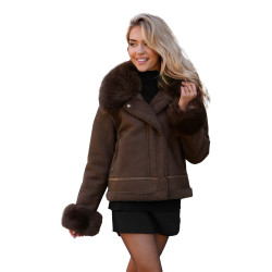 Moteriška ruda žieminė striukė Cari