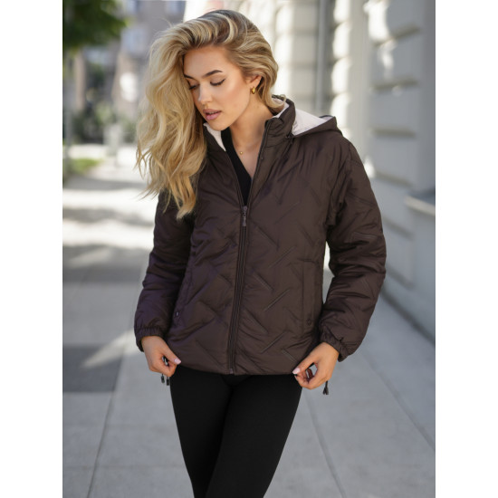 Moteriška tamsiai ruda striukė Lamir Moteriškos striukės