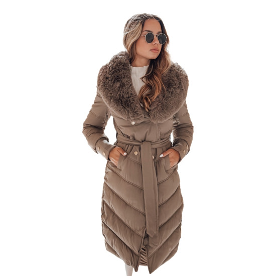 Moteriška žieminė ruda striukė Karlin Moteriškos striukės