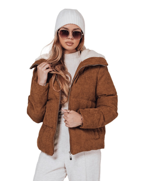 Moteriška žieminė ruda striukė Trendy