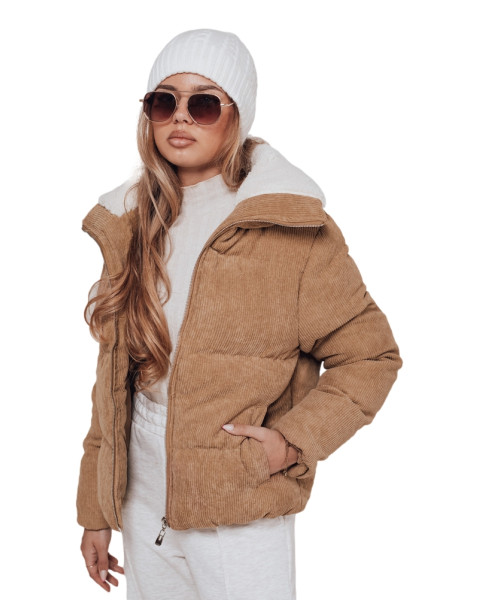 Moteriška žieminė šviesiai ruda striukė Trendy