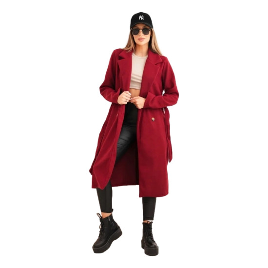 Women's burgundy coat Maris Women's jackets