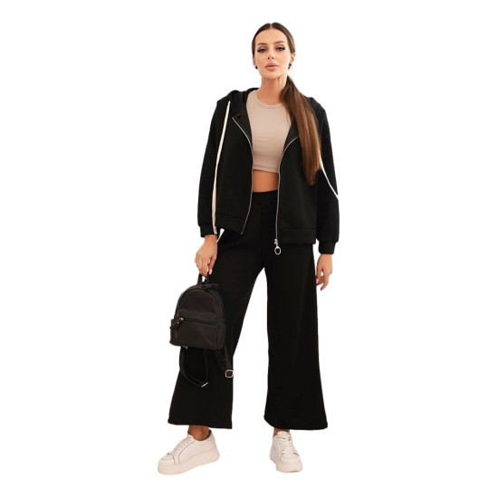 Moteriškas juodas laisvalaikio kostiumas Jener Moteriški komplektai
