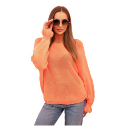 Moteriškas oranžinis megztinis Aidina Moteriškas oranžinis megztinis Aidina