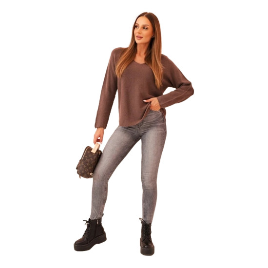 Women's brown cardigan Remo Women's sweaters