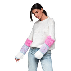 Moteriškas rusvas megztinis Bright Moteriškas rusvas megztinis Bright