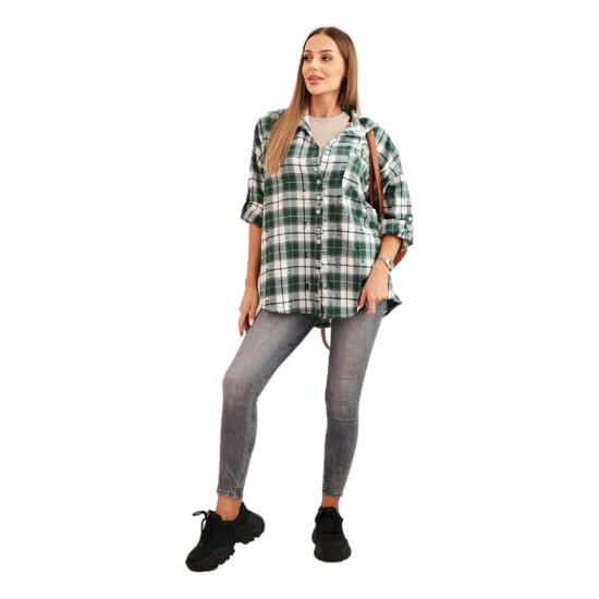 Women's green checked shirt Copo Women's shirts