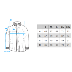 Vyriška tamsiai mėlyna striukė Aron