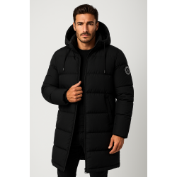 Vyriška juoda žieminė striukė Bruno